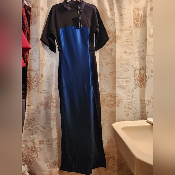 Adidas blue version Originals Women's Dress Maxi Blue/black BNWT - Picture 8 of 16